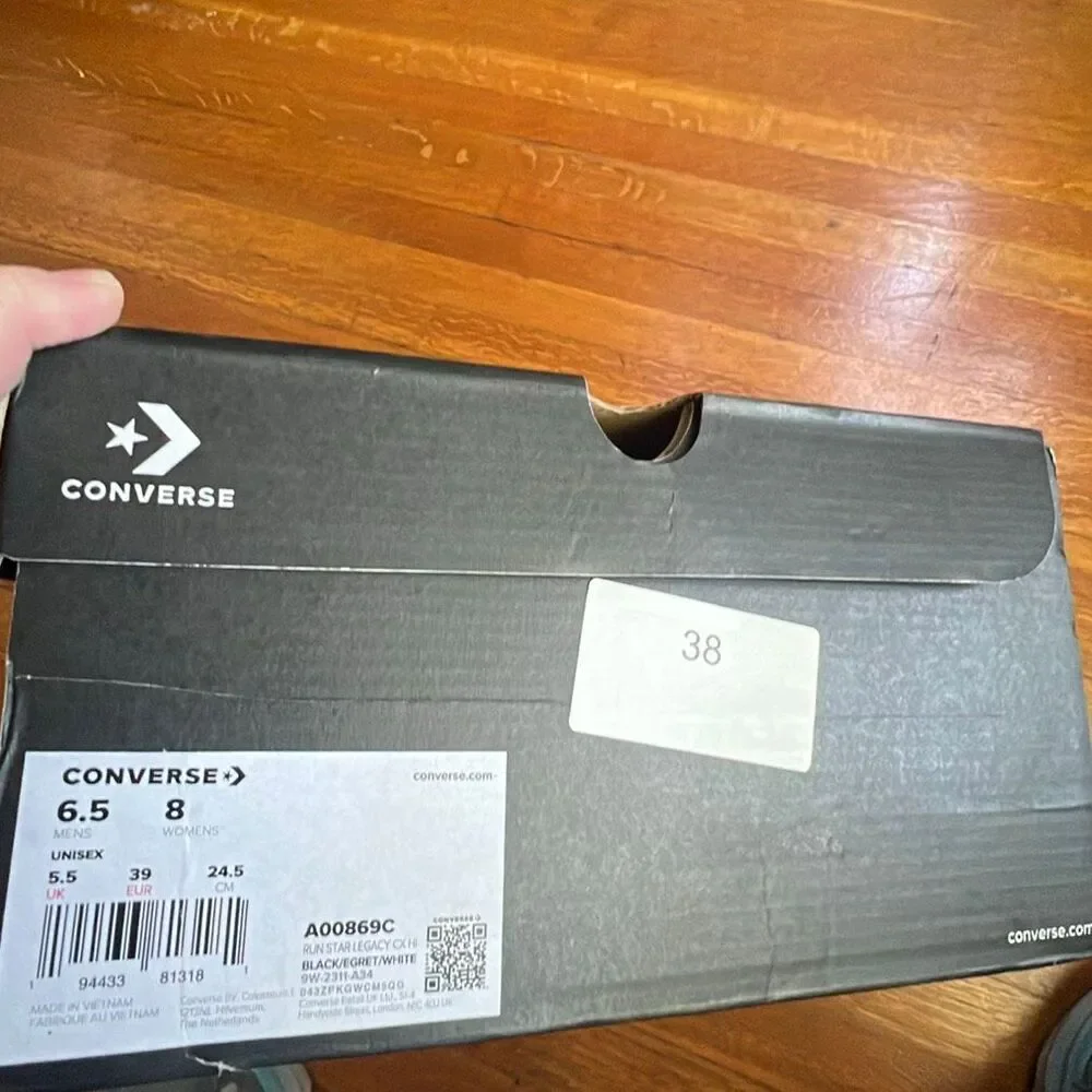 Converse Run Star Legacy CX High Top Platform Sneakers Black Women’s 8/Mens 6.5
